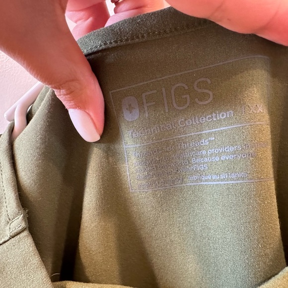 Figs men's Dark Olive Scrub set 2XL - Picture 2 of 4